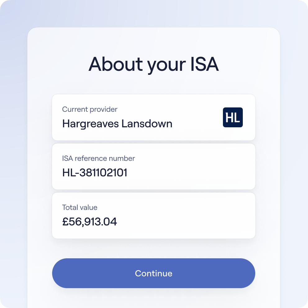 You tell us about your ISA